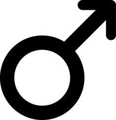 Male Gender Symbol Variant Sticker Svg Vector, Free Vectors File
